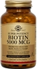 Solgar Biotin 5000 mcg, 100 vegetable capsules